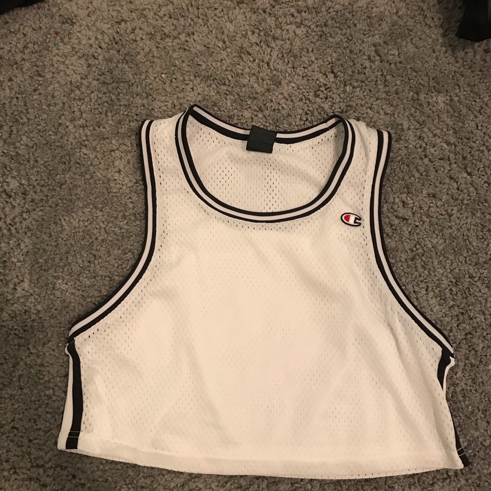 white mesh champion tank top